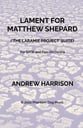 Lament for Matthew Shepard Orchestra sheet music cover